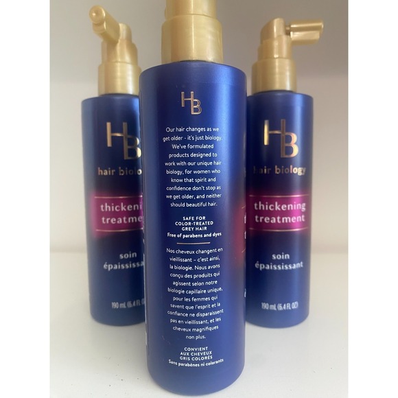 LOT OF 4- HB Hair Biology Thickening Treatment - 6.4oz ea NEW - FREE SHIPPING - Picture 2 of 2